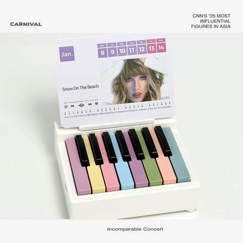 2025年新款霉霉Taylor Swift迷你钢琴台历日历跨境TIKTOK 工厂