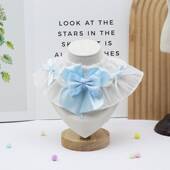 宠物狗狗围兜口水巾猫咪围脖可爱围巾公主风拍照配饰装 饰品