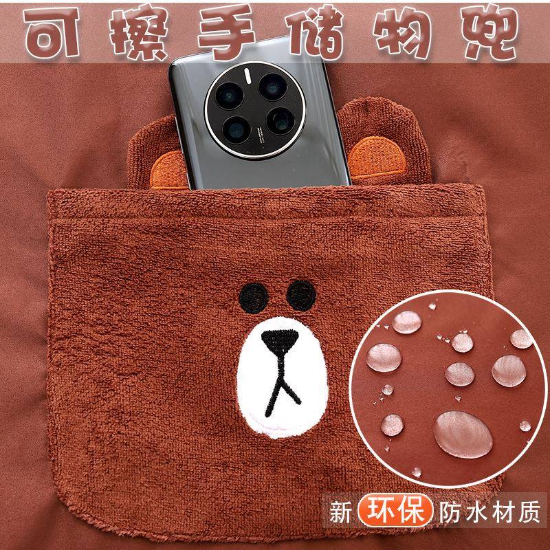 简约长袖罩衣女新款防水围裙厨房家用餐饮专用工作服logo印字围腰