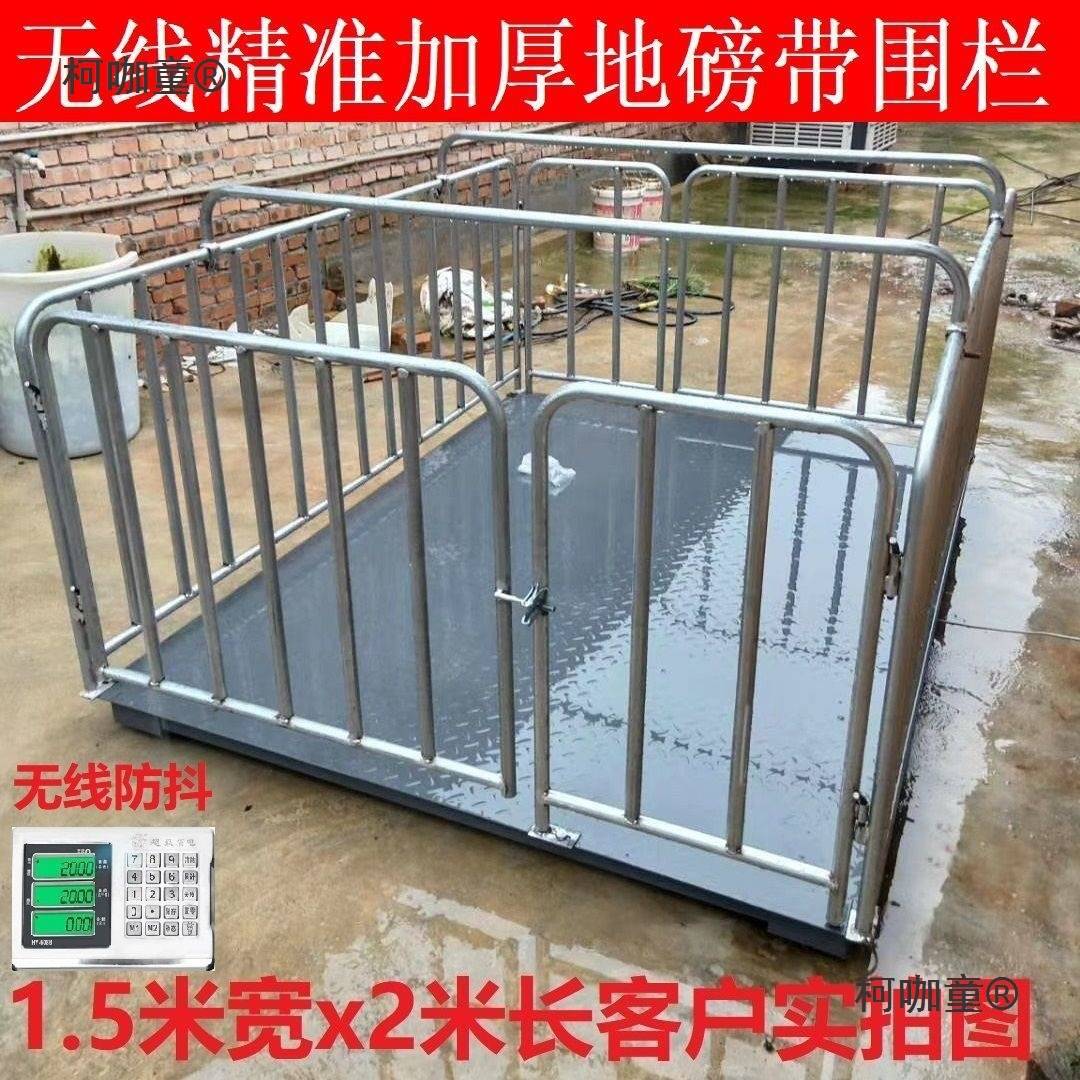 无线电子地磅秤称猪牛电子秤3吨地磅称猪用称猪专用秤带围麦太保