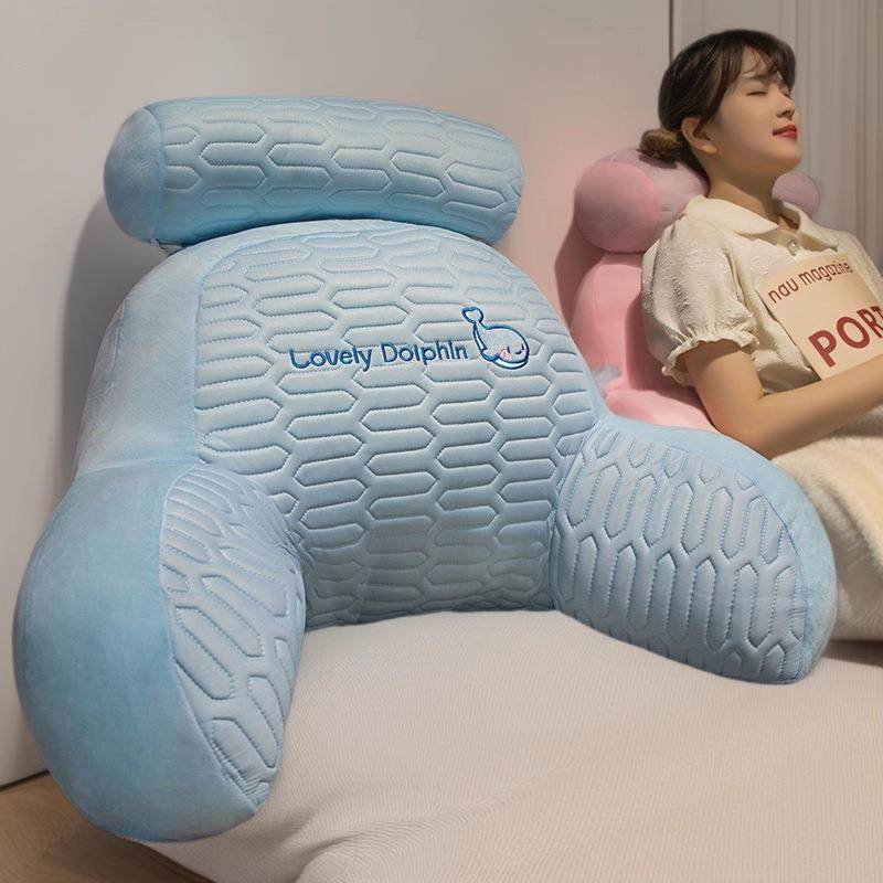 乳胶床头靠垫软包护腰靠枕大靠背沙发抱枕床上枕头床靠宿舍榻榻米