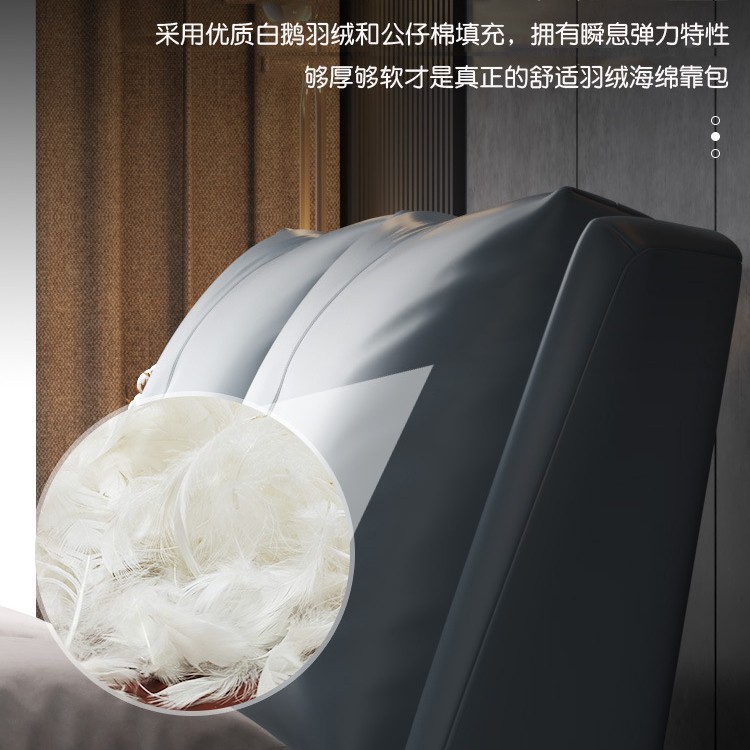 意式极简真皮床主卧1.8米双人婚床简约小户型纳帕头层牛皮软包床