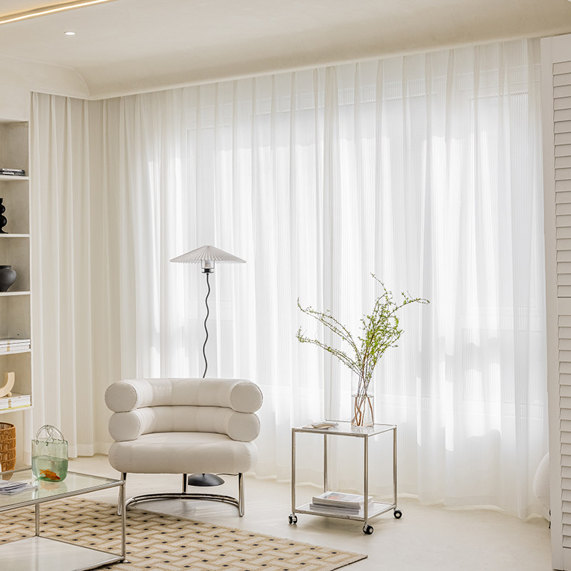 竖百叶窗帘纱帘定制雪纺梦幻帘白纱客厅卧室飘窗透光不透人免打孔,居家布艺,定制窗帘,淘宝优惠券,粉丝福利购,淘宝优惠卷