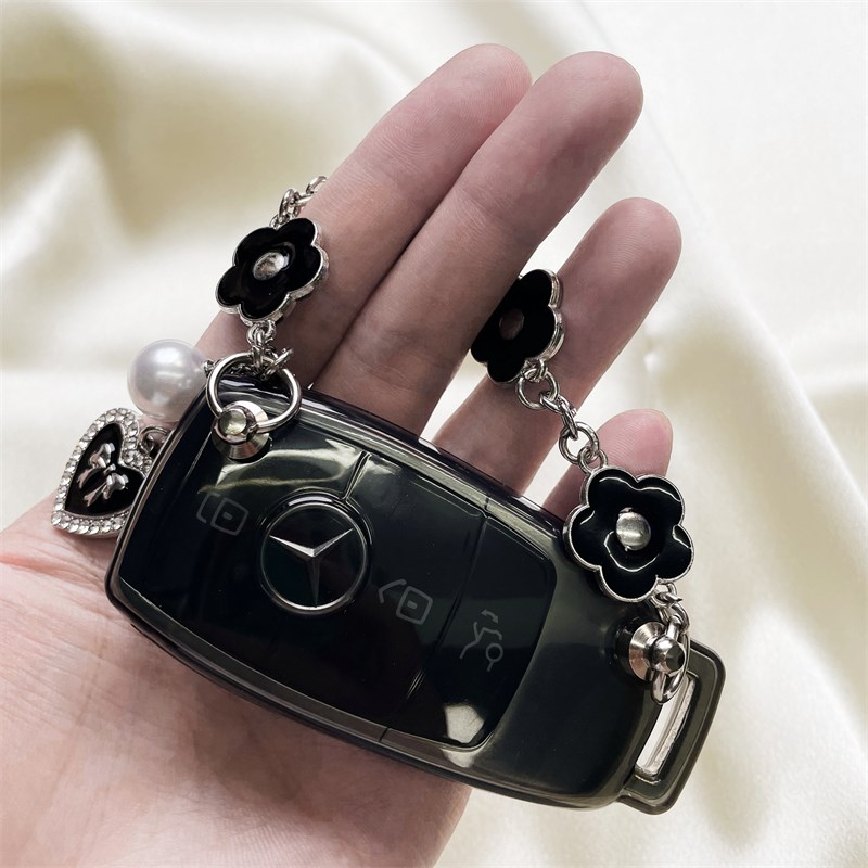 适用奔驰c260L钥匙套c级c200l车e300l包a200l壳gla200女glc扣高档