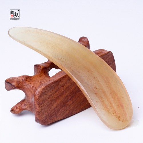 内蒙天然板刮痧牛角通用面部美容神器头部颈部关节经络脸部刮痧