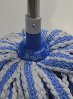 茂发永久纤维圆头成品拖把不锈钢杆布拖拧干拖毛巾布吸水布条拖把