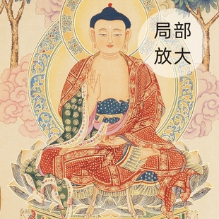 清-丁观鹏《法界源流图》又名千佛图数码微喷高清复制佛像