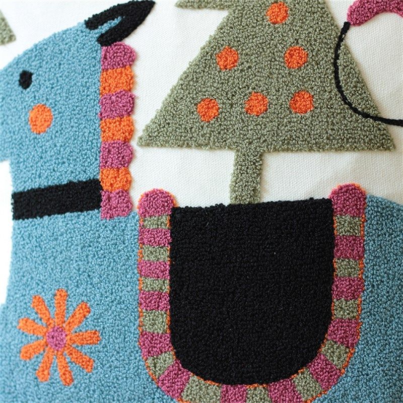 文艺可爱卡通客厅沙发靠垫抱枕 美式乡村鲁绣靠枕办公室座椅靠垫,居家布艺,靠垫/抱枕,淘宝优惠券,粉丝福利购,淘宝优惠卷