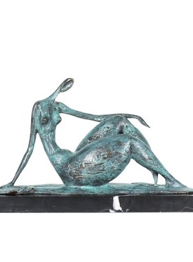 雕塑抽象飘精美工艺饰品酒店办公室客厅书房软装欧式家居桌面摆件