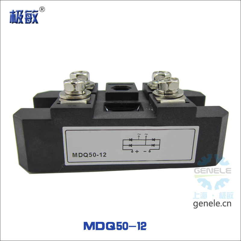 高压硅/可控硅/晶闸管/控制柜单相整流桥模块MDQ50-12