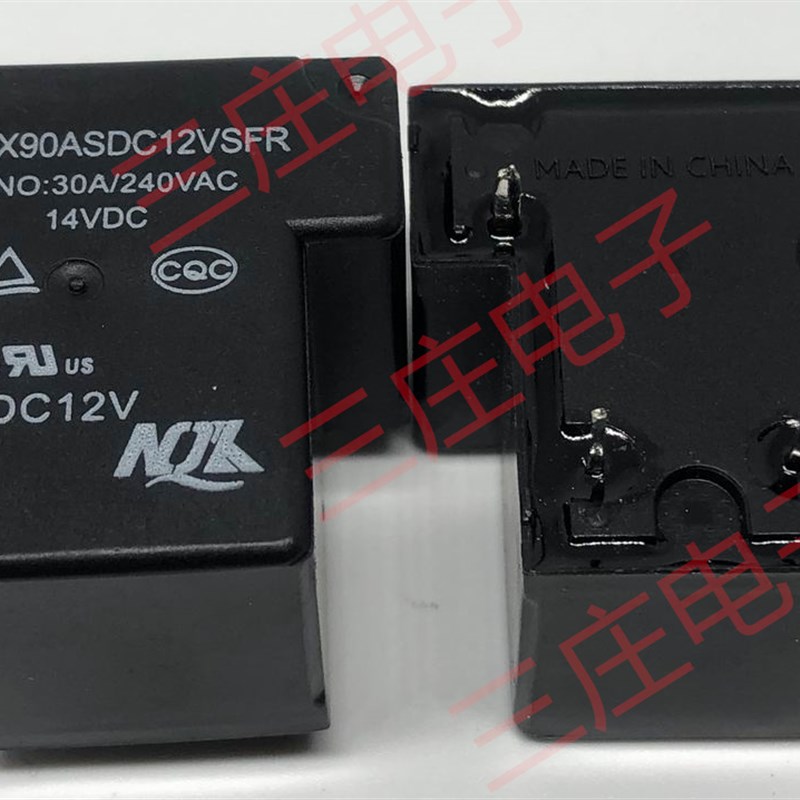 全新 4脚 继电器 QX90ASDC12VSFR T90-1A-4P-12V-30A