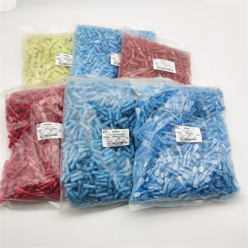 KT凯士通MDFN/FDFN尼龙公全绝缘接头插簧插片FDFNYD冷压接线端子