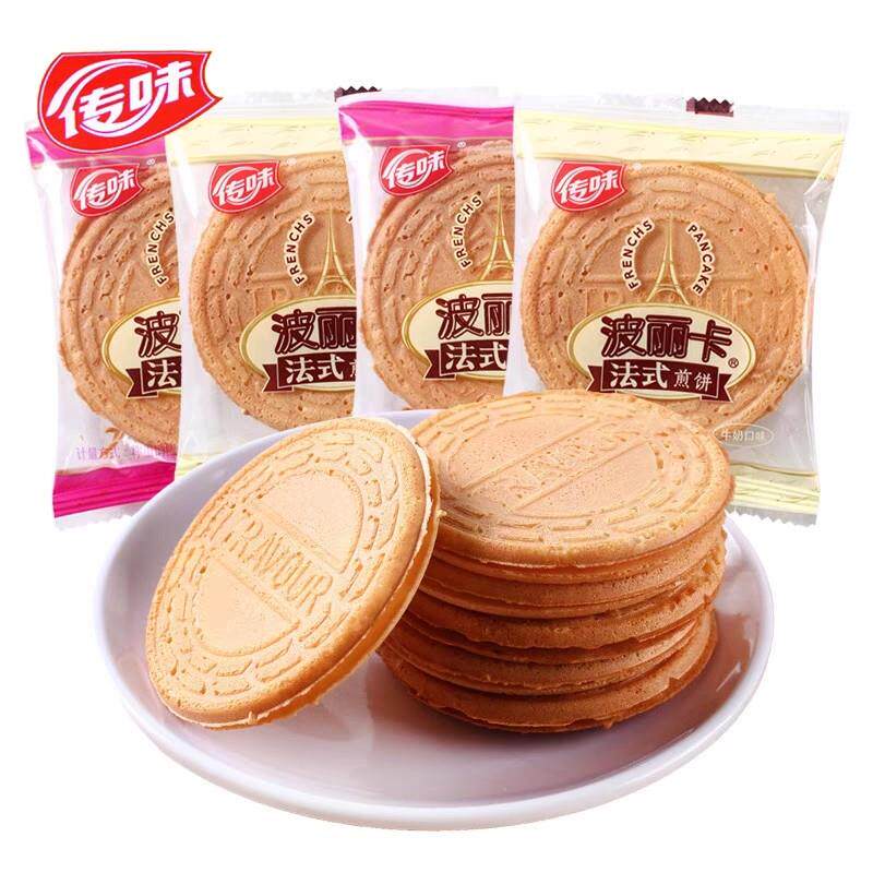 新货波丽卡法式煎饼夹心饼