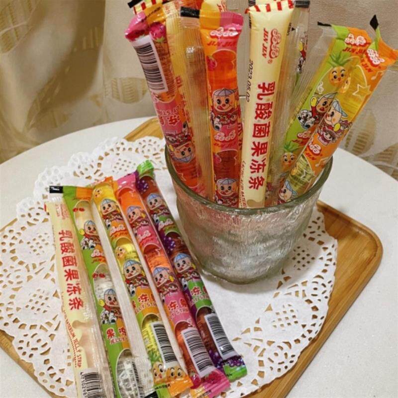 新货台湾果冻条散称500g综