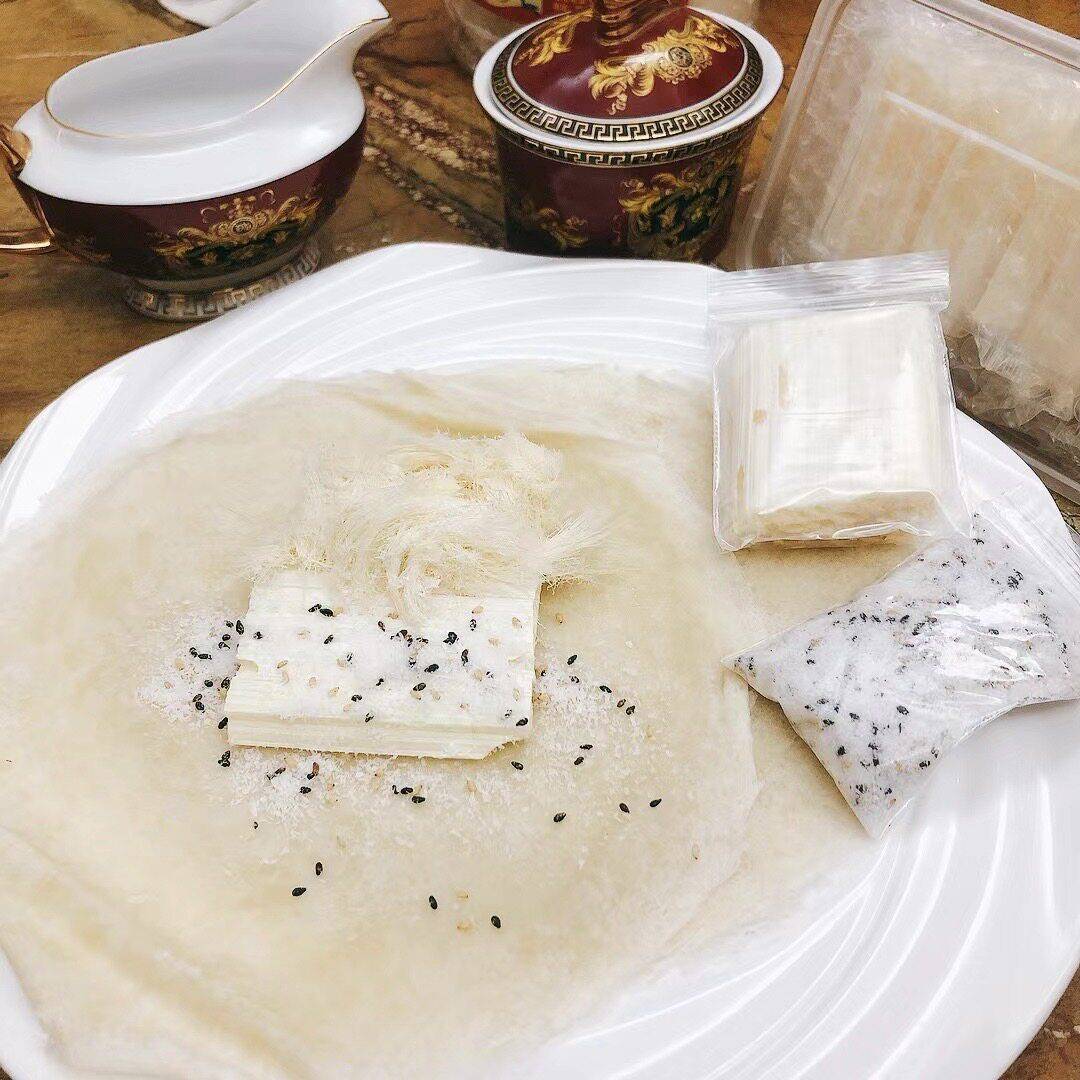 正宗糖葱薄饼潮汕卷饼皮特产小吃糖丝食材怀旧零食揭阳美食茶点
