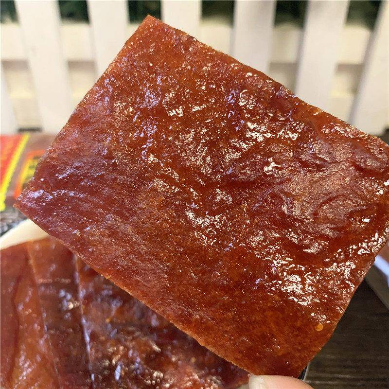 正宗烤制鸡肉零食明大中靖牌精制烤脯鸡肉脯靖江猪肉脯500g鸡肉干