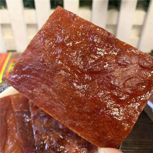 正宗烤制鸡肉零食明大中靖牌精制烤脯鸡肉脯靖江猪肉脯500g鸡肉干