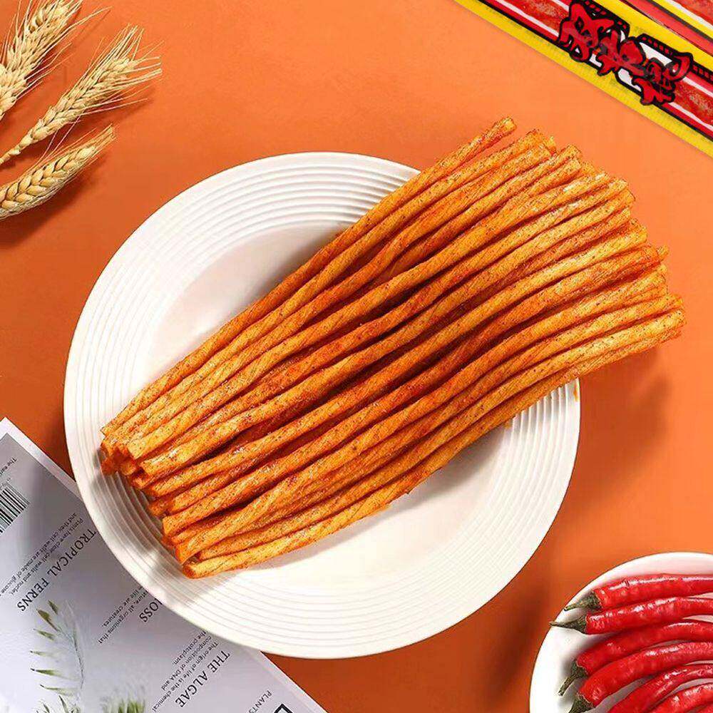 正宗双节棍一根筋辣条超长牛筋辣条网红休闲食品小吃麻辣零食独立