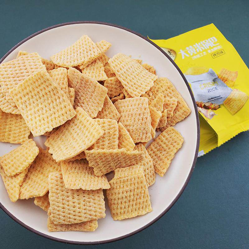 师傅大黄饭香脆饭香辣烧烤风味袋海草芝士满足怀旧经典小吃