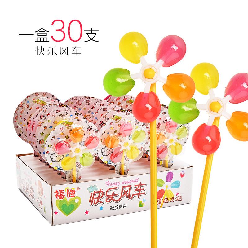 新货风车糖七彩旋转棒棒糖 整箱批 散装儿童可爱五彩糖果小孩分享