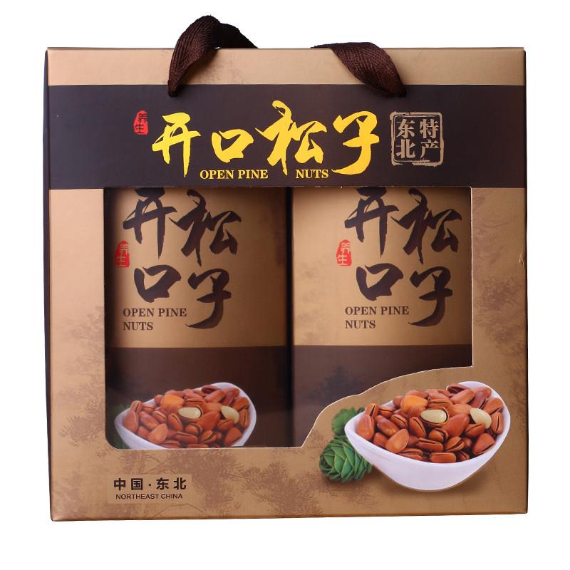 正宗东北特产松子新货新鲜手剥开 口红松子送礼盒包装 2-3斤送礼