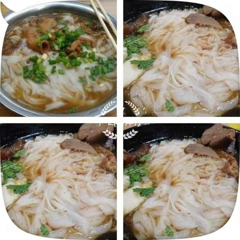 新货老友粉广西石磨快熟老表干粉河粉手工粉粉干宽米粉切粉汤粉炒