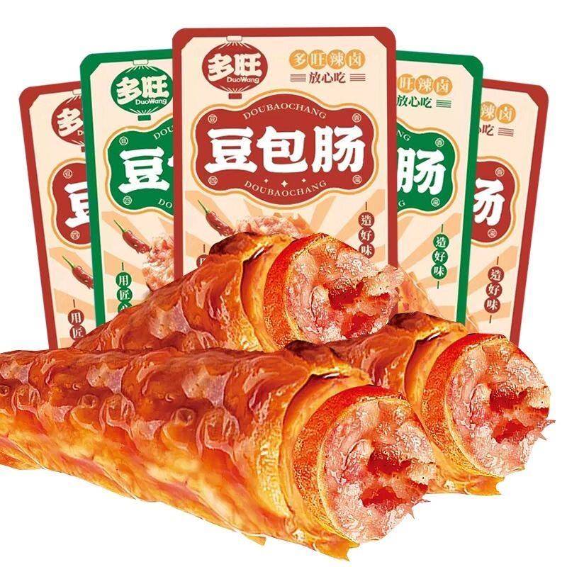 正宗多旺豆卷麻辣烧烤风味豆皮卷豆包香肠湖南特色豆腐干小吃即食