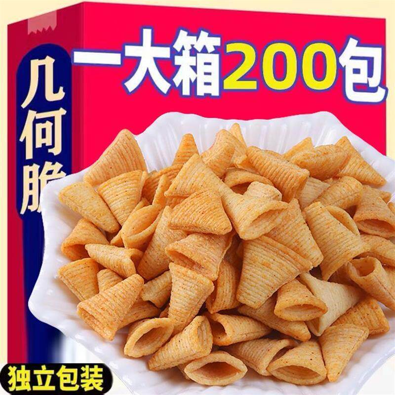 新货三惠尖角脆锅巴零食大