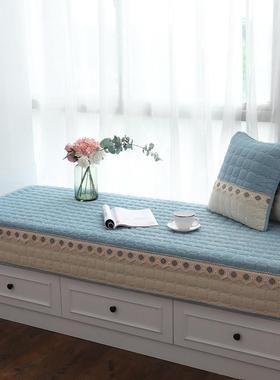 四季通用飘窗垫现代约灯芯台垫防滑榻窗榻米客绒厅简阳台垫ETQ可