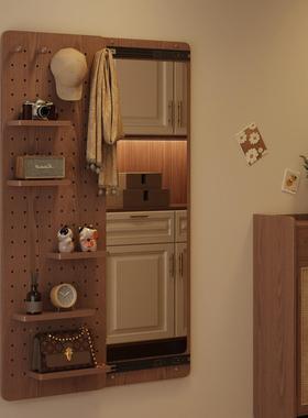 德国实木洞34069板洞全身一体可关闭的全镜子身镜推拉全身镜中古