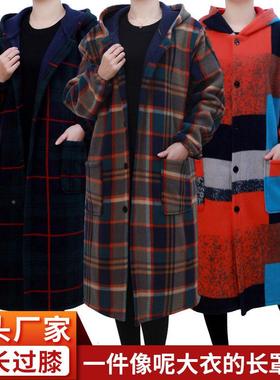 长款冬季保PTU暖棉罩衣外套人加绒加厚男女士工作服大家用加护大