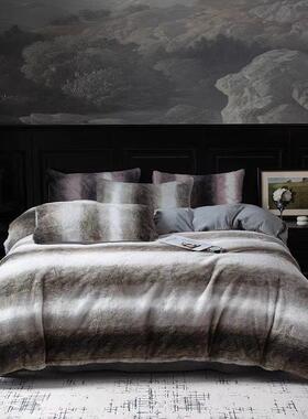 轻奢RCY高级感丨牛奶绒四件加厚珊套瑚绒保单暖床被机洗床上用品-