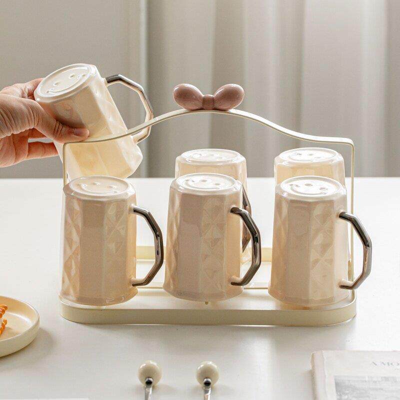 轻YK318-70具奢高水感杯家用茶水具套装客厅招待客人杯子茶杯带级