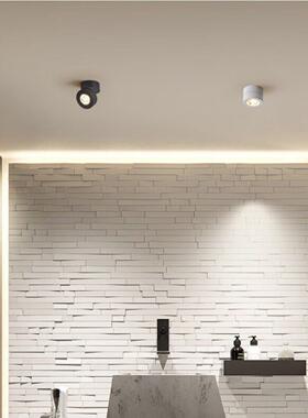 lt射灯明装全e光谱家用圆吸形可调角筒度客厅无主灯顶CHua.M.D走