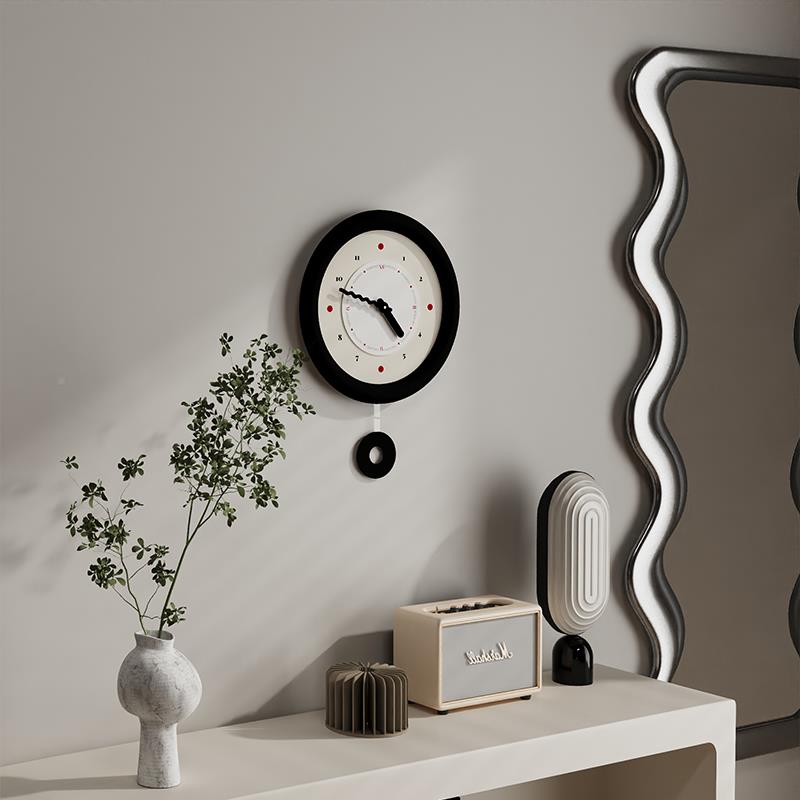 2023网红钟高级感餐桌格表栅家墙面装饰挂C42挂客餐厅用现代简约