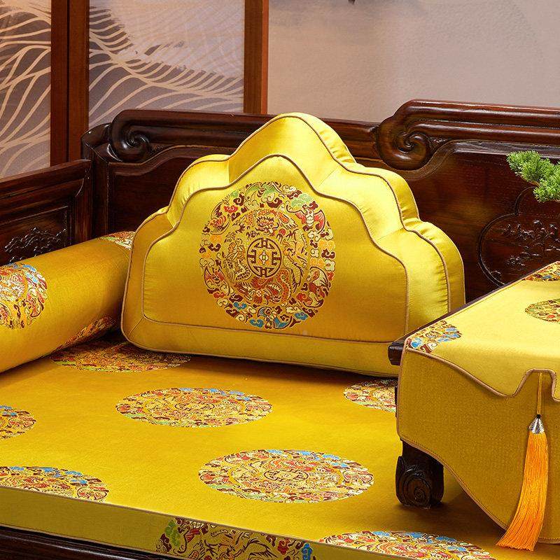 红木沙滑发坐垫中式实新木沙发垫防乳胶垫子可大五龙沙拆洗沙发套