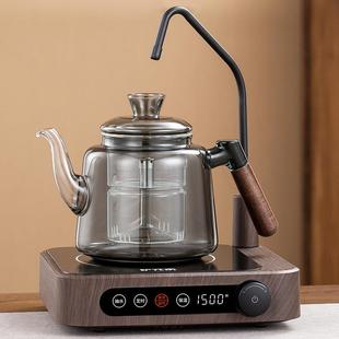 自动上水电陶炉高硼硅耐高温玻璃蒸煮一体茶壶家用烧水煮茶器 新款