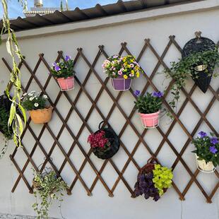 创意田园风民宿农家院子墙面装饰室外露台壁挂墙壁墙上绿植花架