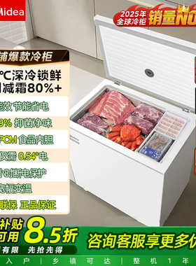 国补美的100/143/200L小冰柜家用小型冷柜商用冷冻柜冷藏一级冰箱