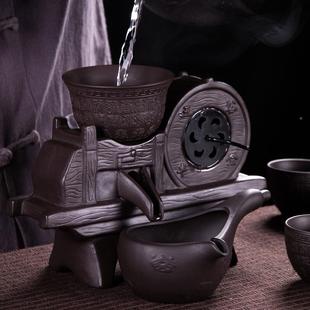 2000风车茶套装 五谷丰登半全自动JMB 意陶懒人创瓷家用具功夫茶壶