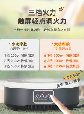 己兮迷你小型电煮火锅家用多功能分体宿舍便携式旅行650w1200瓦
