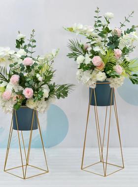 开店欢迎装假插WEE花装斯饰堪的纳维亚客厅落地式花卉大饰品橱窗