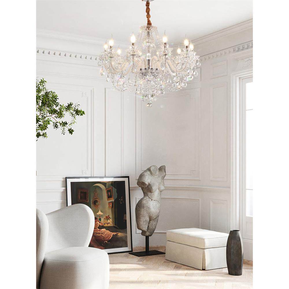 水吊灯约现代客厅灯晶法式轻奢宫廷风7233-8餐室厅简欧大气网红卧