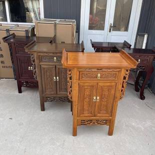 老榆木桌贡品桌佛台供桌实34985木神菩佛萨佛桌财神堂台供佛柜供