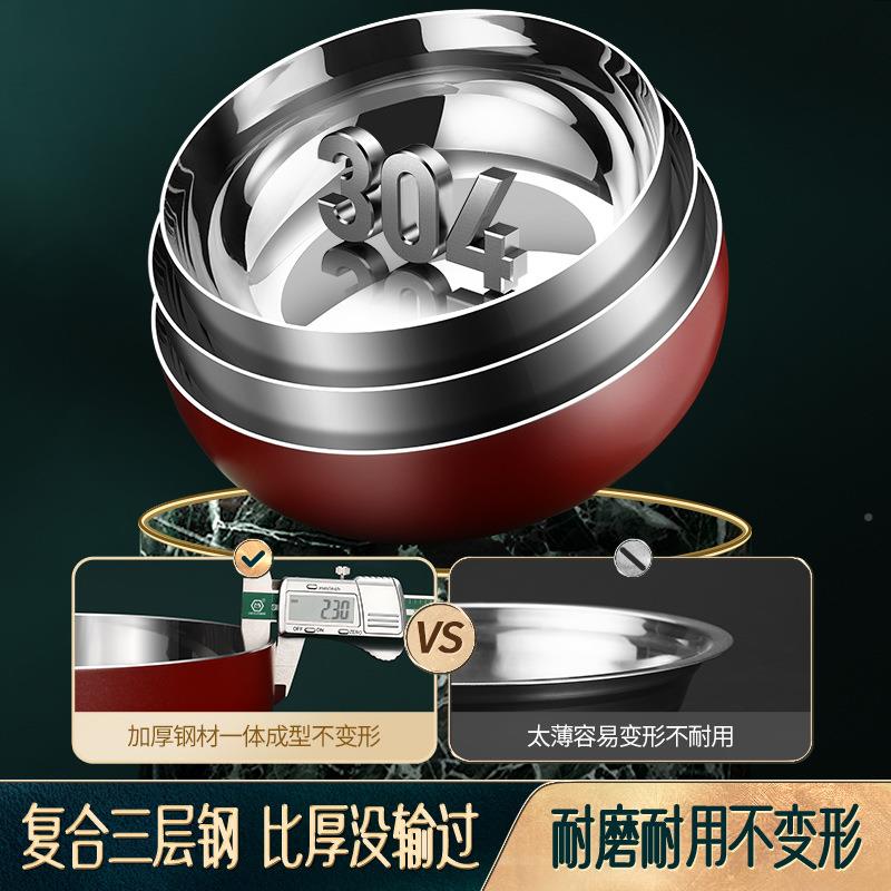 不钢盆轻奢和面304食品级加深面 面揉和面 厨面盆房家用洗菜锈盆