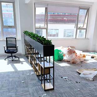 铁艺餐隔断装饰花架85251119办公室置物架花工业卡座植围栏矮厅屏