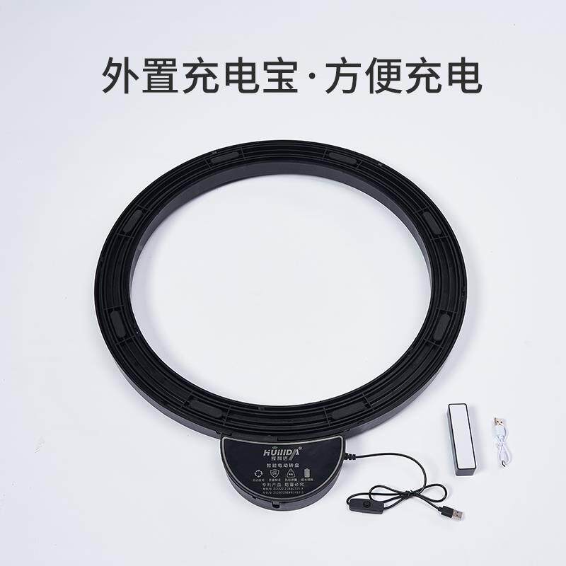 餐桌电动OLG转盘底座静音家用款餐厅店酒智能动自圆桌岩板玻璃底