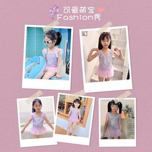 儿童2泳衣女童夏31605Y-S宝宝05新款连年身2女孩小中大童婴幼儿防