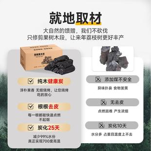 果枝木炭烧烤碳烤炉家用HLG20250木无烟烧烤炭专用室内碳围炉煮茶