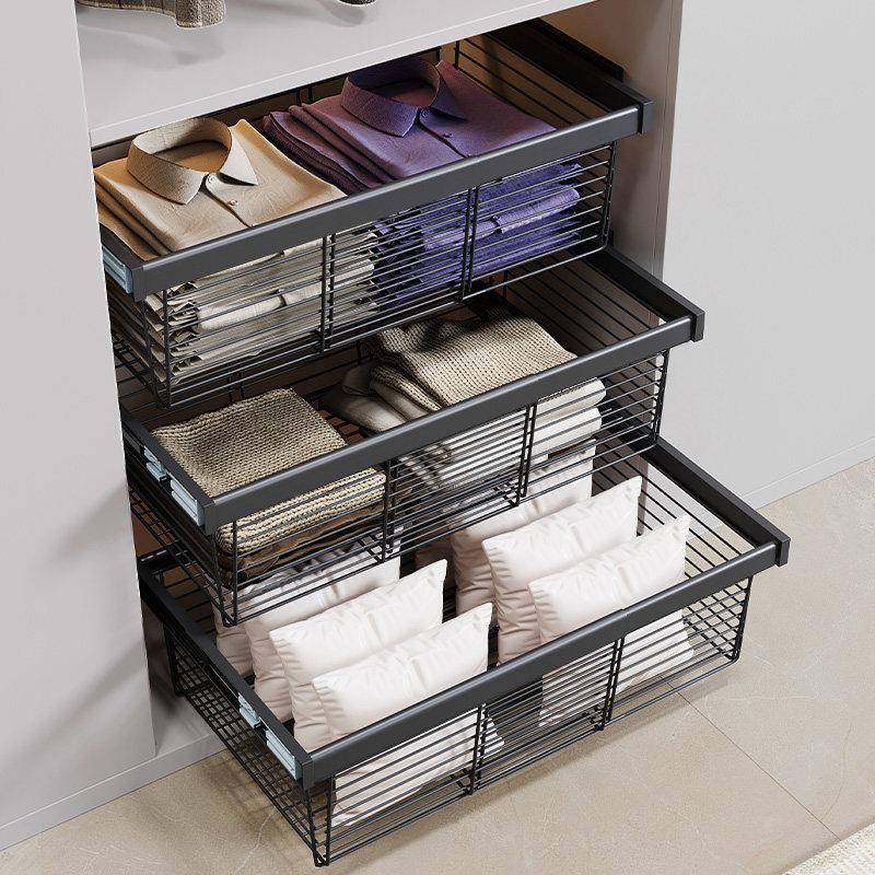 衣柜拉抽屉分式收纳改篮拉篮001造打孔免层推拉轨道内置抽拉伸缩,基础建材,衣柜拉篮,淘宝优惠券,粉丝福利购,淘宝优惠卷